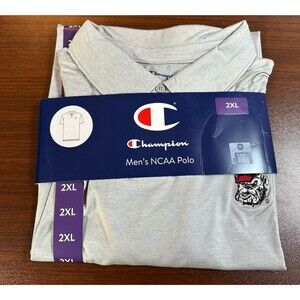 NWT Champion NCAA Officially Licensed Classic Fit Short Sleeve Polo Georgia 2X